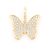 Butterfly Emoji Pendant 14K   
