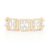 Round & Square Baguette Band Ring 14K   