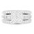 Cathedral Channel Baguette Engagement  Ring 14K   