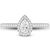 Pear Halo Engagement Ring 14K   
