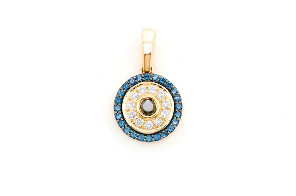 Small round eye necklace