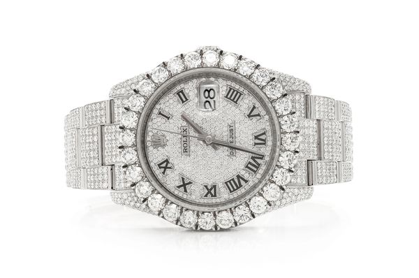 Icebox - Rolex Datejust 36MM Steel - 20.49ctw Iced Out