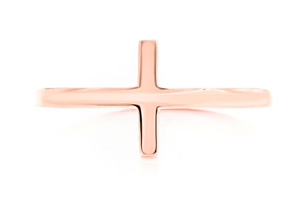 Cross Ring 14k Solid Gold