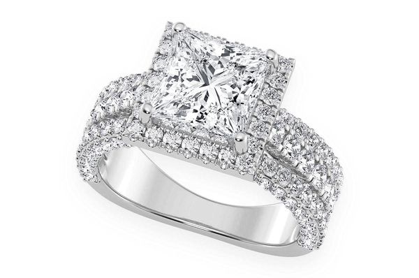 Tripp - 2.00ct Princess Cut Solitaire - Diamond Engagement Ring - All Natural