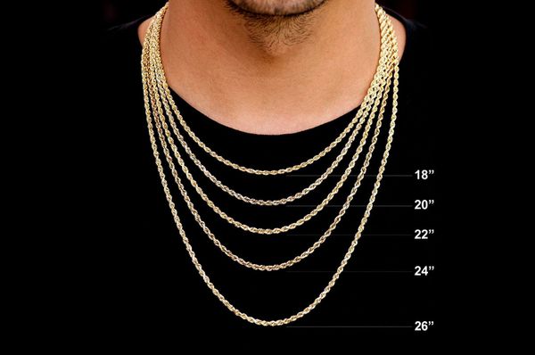 5MM Rope 14k Solid Gold Chain