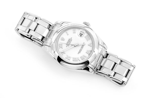 Rolex Pearlmaster 34MM 18k White Gold (18209)