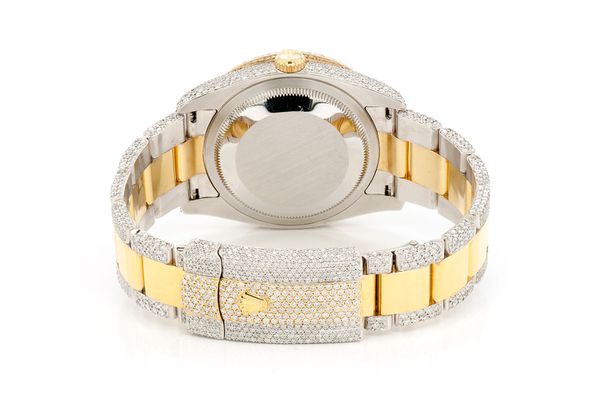 Rolex Datejust 36MM 18k Yellow Gold & Steel (116233) - 14.19ctw Diamonds