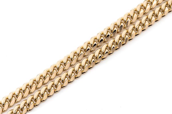 6MM Miami Cuban - 14k Solid Gold Bracelet	