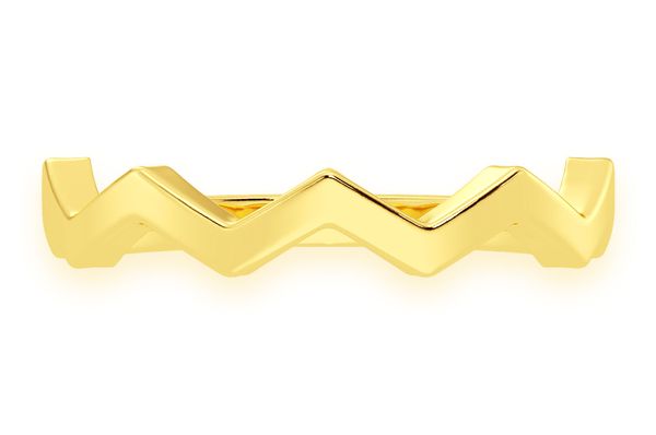 Zig Zag Ring 14k Solid Gold