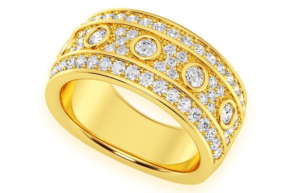 Signature Diamond Ring 14k Solid Gold 1.20ctw