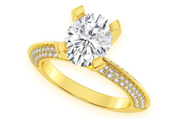 Kifey - 2.00ct Oval Solitaire - Knife Edge - Diamond Engagement Ring - All Natural