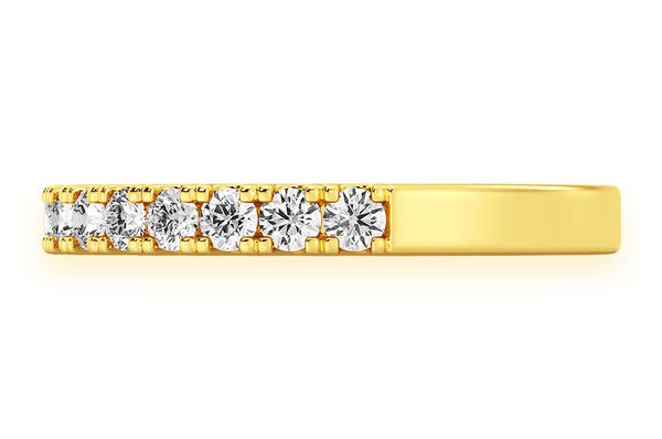One Row Diamond Band 14k Solid Gold 0.50ctw