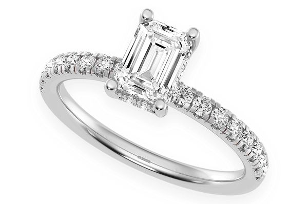 Thinn - 0.75ct Emerald Cut Solitaire - Diamond Engagement Ring - All Natural