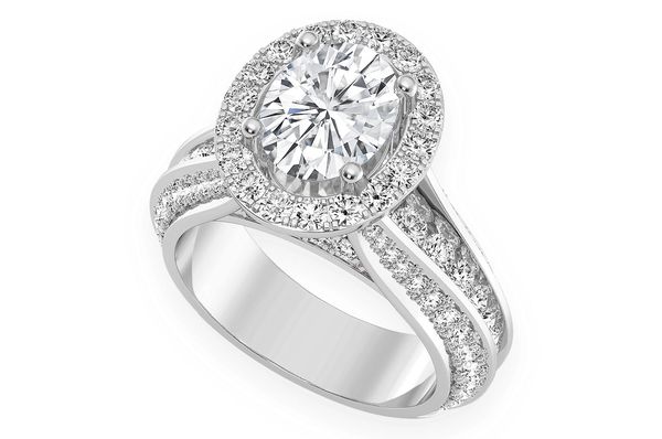 Monst - 2.00ct Oval Solitaire - Diamond Engagement Ring - All Natural