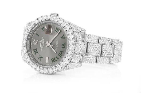 Rolex Datejust 41MM Steel (126300) - 27.70ctw Fully Iced Out