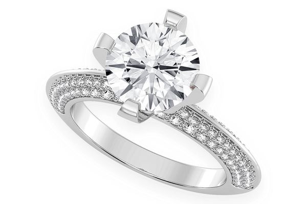 Kifey - 2.00ct Round Solitaire - Knife Edge - Diamond Engagement Ring - All Natural