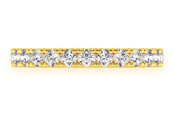 One Row Scallop Diamond Band 14k Solid Gold 0.75ctw