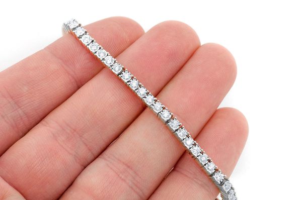 6pt Miracle Set Diamond Bracelet 14k Solid Gold 2.75ctw