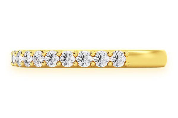 One Row Diamond Band 14k Solid Gold 0.60ctw