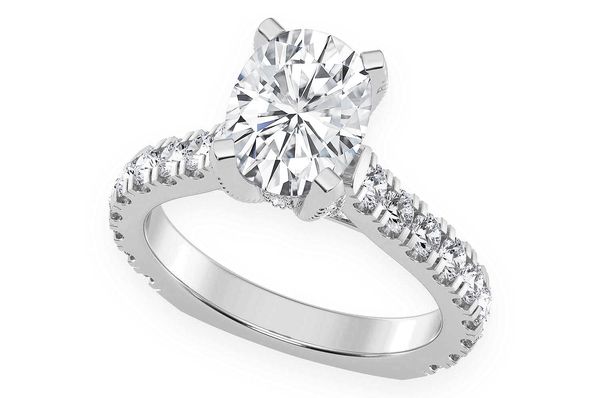 Thinn - 2.00ct Oval Solitaire - Diamond Engagement Ring - All Natural