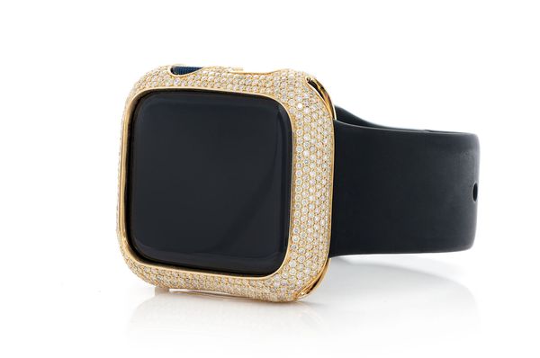 Icebox Apple Watch Series 5 14k Solid Gold 6.10ctw