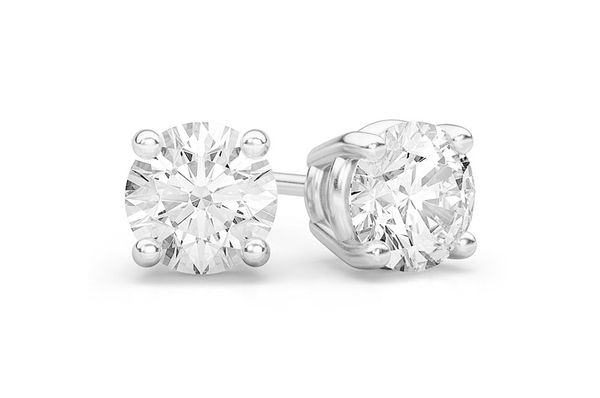 1.75ctw Solitaire Diamond Stud Earrings 14k Solid Gold