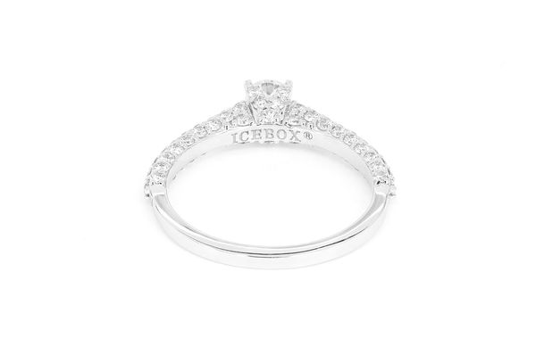 1.10ctw - Cathedral 3 Sides Pave - Engagement Ring - All Natural