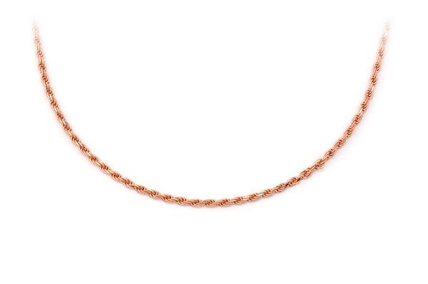 1.5MM Rope 14k Solid Gold Chain