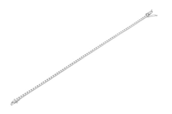 4pt Prong Set Diamond Tennis Bracelet 14k Solid Gold 3.75ctw