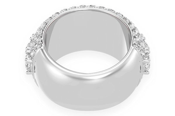 Five Row Diamond Ring 14k Solid Gold 5.25ctw 