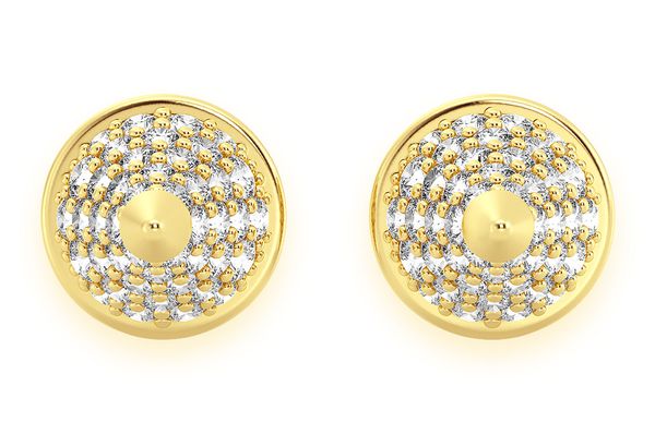Bullet Point Diamond Earrings 14k Solid Gold 0.70ctw