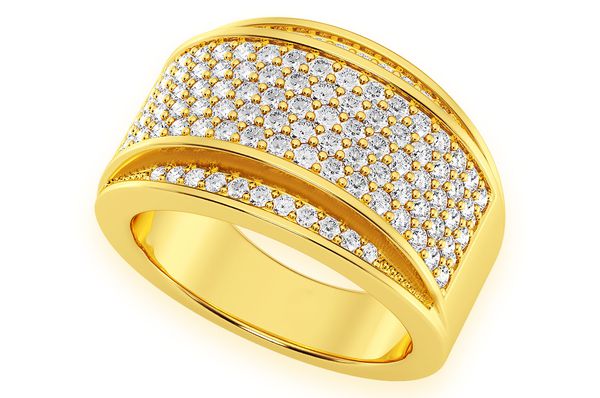 Bandana Diamond Ring 14k Solid Gold 1.25ctw