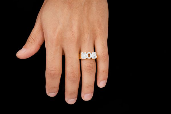 Mob Diamond Ring 14k Solid Gold 0.33ctw