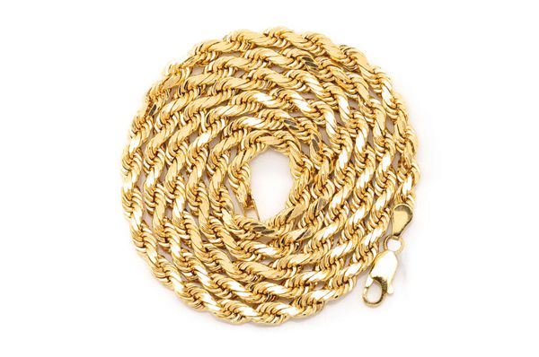 5MM Rope 14k Solid Gold Chain