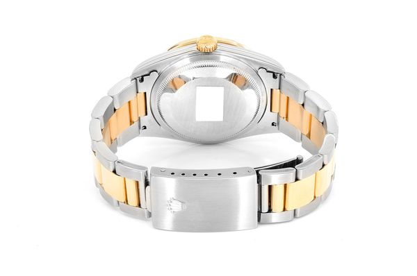 Rolex Datejust 36MM 18k Yellow Gold & Steel (116203) - 1.16ctw Diamond Bezel