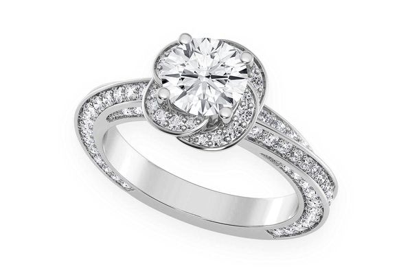 Flow - 2.00ct Round Solitaire - Diamond Engagement Ring - All Natural