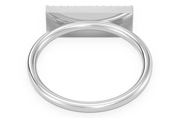 Icebox Logo Diamond Ring 14k Solid Gold 0.15ctw
