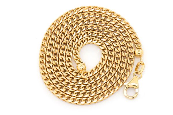 2MM Franco 14k Solid Gold Chain