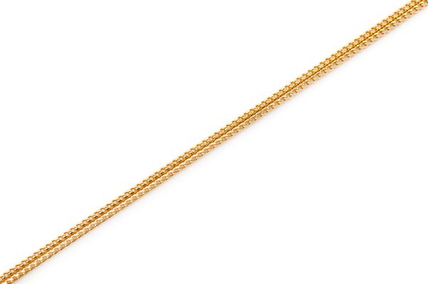 1MM Franco 14k Solid Gold Chain
