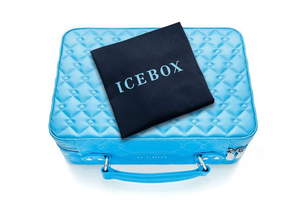 Icebox Leather World Traveler Watch Case - 8 Watches