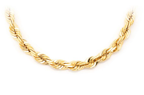 5.5MM Rope 14k Solid Gold Chain