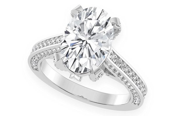 Chant - 3.00ct Oval - Diamond Engagement Ring - All Natural