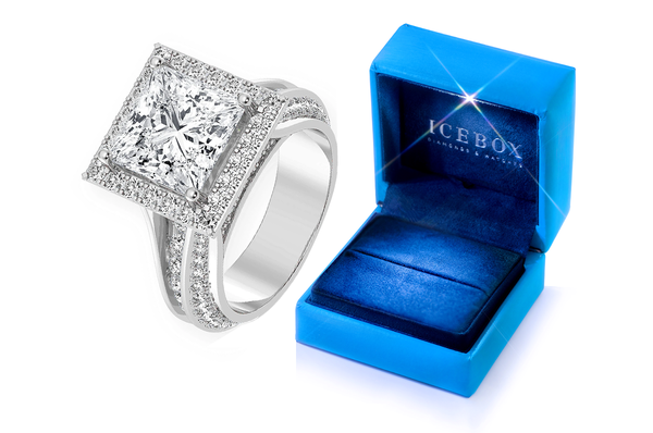Sphinx - 3.00ct Princess Cut - Diamond Engagement Ring - All Natural