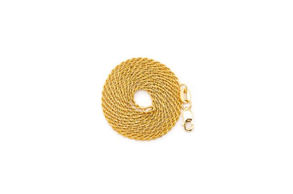 Icebox - 1MM Rope 14k Solid Gold Chain