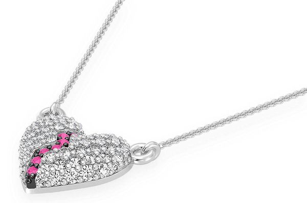 Heartbreaker Diamond Necklace Connected 14k Solid Gold 0.35ctw