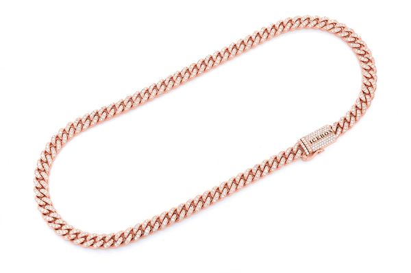 8MM Miami Cuban Link Necklace 14k Solid Gold 9.00ctw