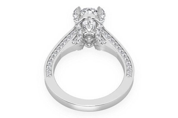 Chant - 2.00ct Oval Solitaire - Knife Edge - Diamond Engagement Ring - All Natural