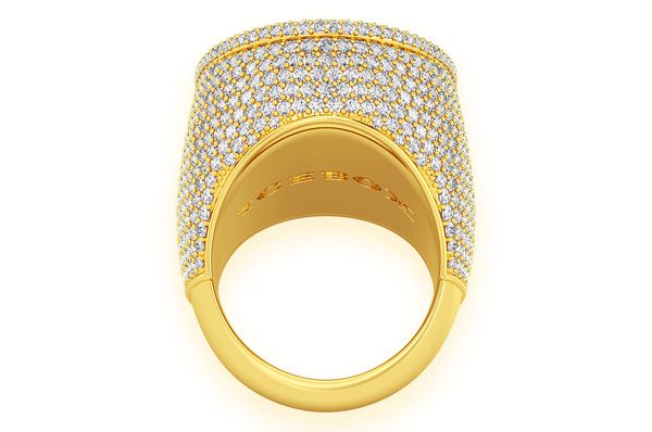 Super Oval Diamond Ring 14k Solid Gold 7.75ctw