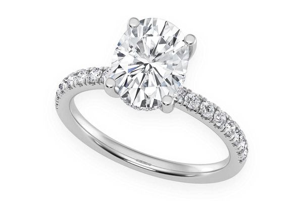 Thinn - 2.00ctw Oval Solitaire - Diamond Engagement Ring - All Natural