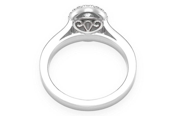 0.45ctw Oval - Diamond Engagement Ring - All Natural